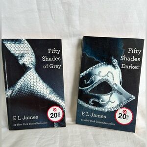 Set of first two novels Fifty Shades trilogy by E. L. James